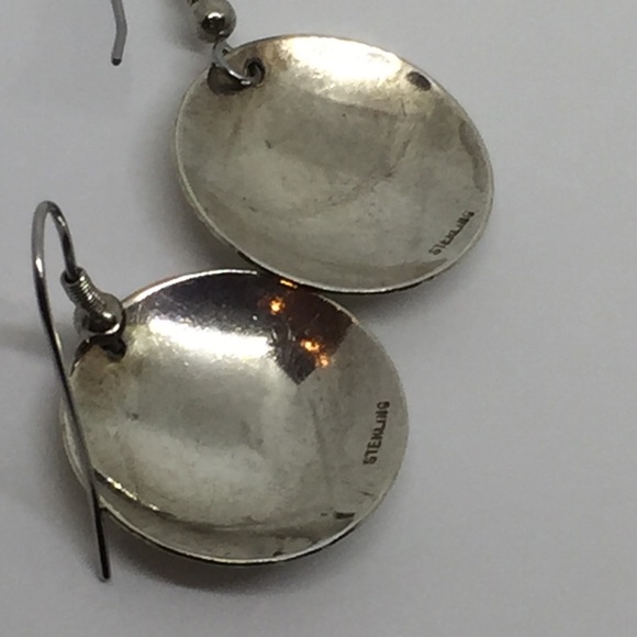 Vintage Sterling Silver Cactus Earrings - Picture 4 of 4